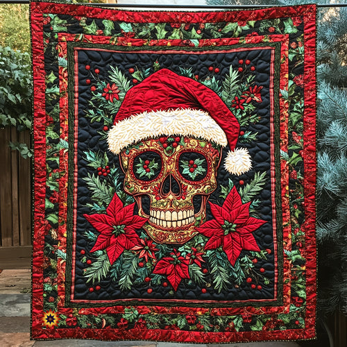 Skull Santa WU0711026CL Quilt