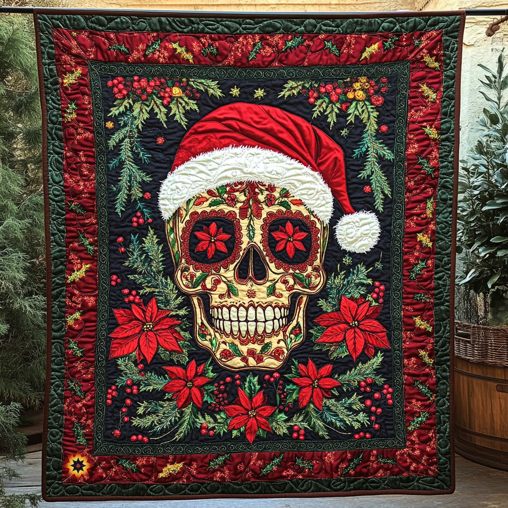 Skull Santa WU0711027CL Quilt