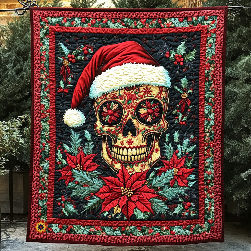 Skull Santa WU0711028CL Quilt