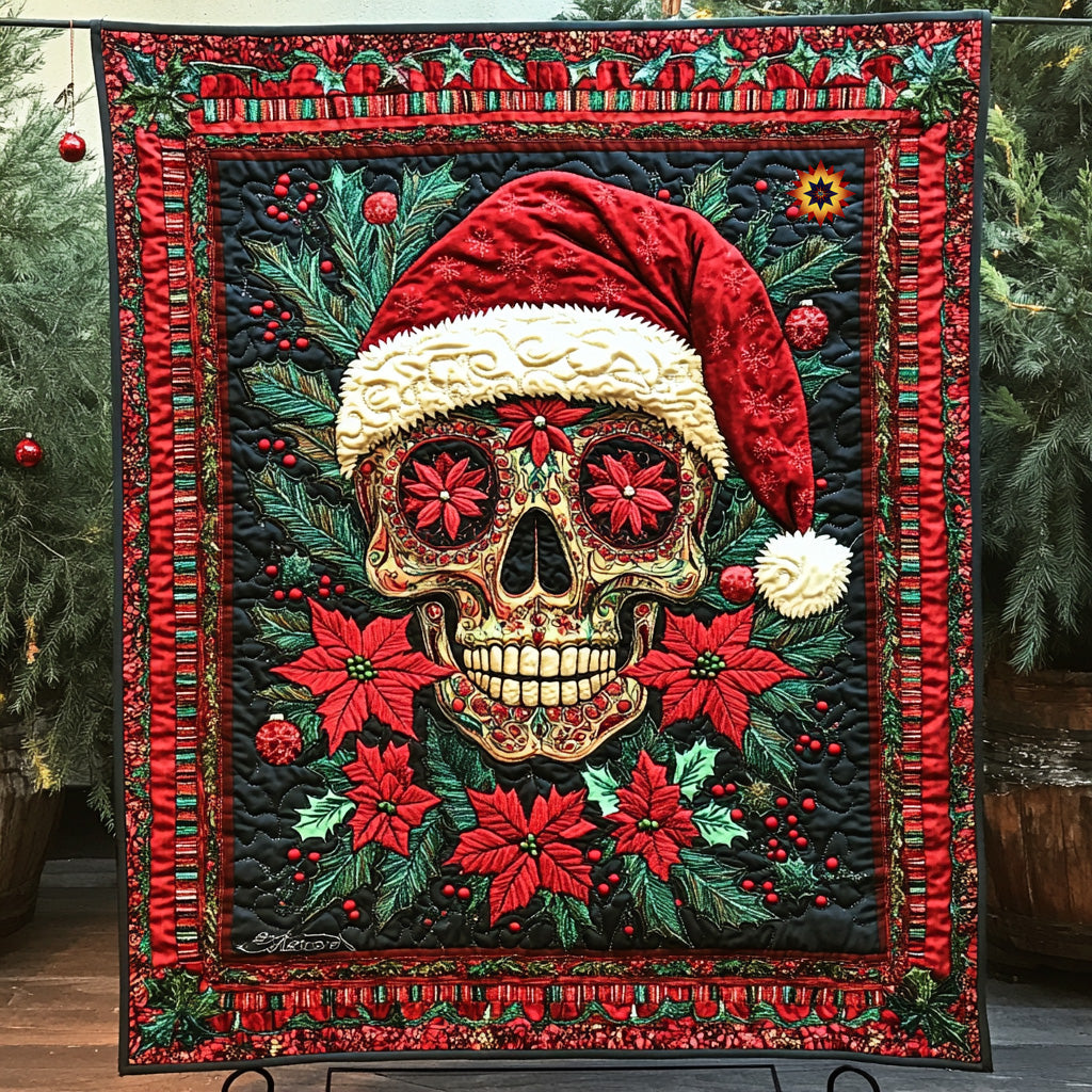 Skull Santa WU0711030CL Quilt