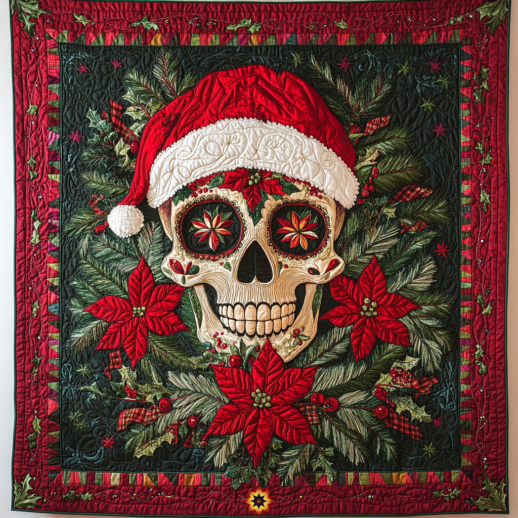 Skull Santa WU0711032CL Quilt