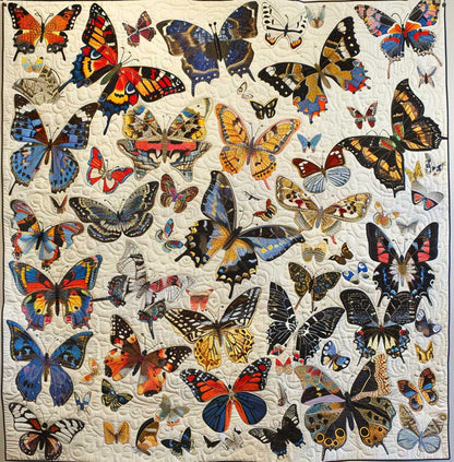 Sky Butterflies XR0207002CL Quilt