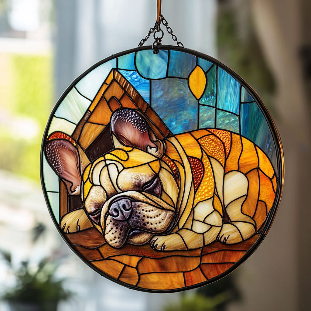 Sleeping Bulldog WU1601053CL Suncatcher