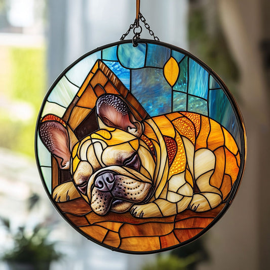 Sleeping Bulldog WU1601053CL Suncatcher