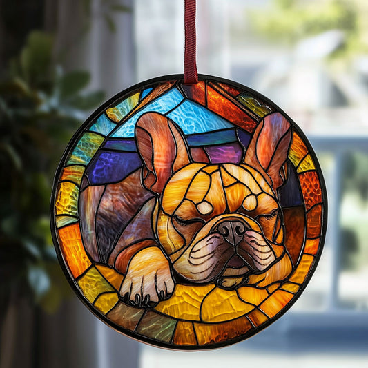 Sleeping Bulldog WU1601054CL Suncatcher