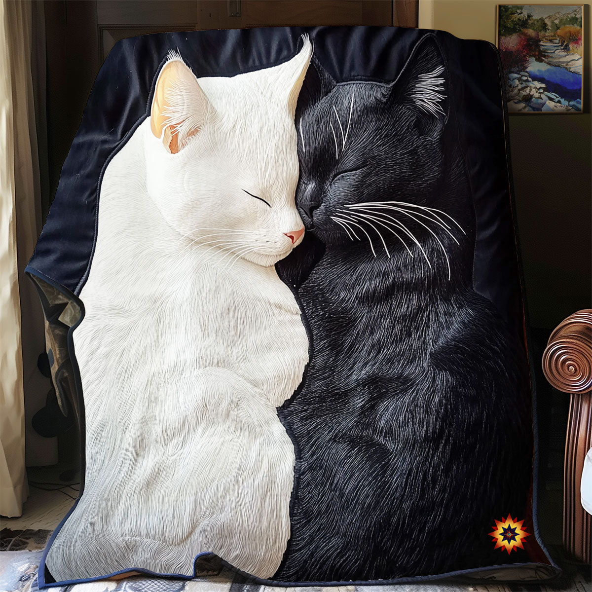 Sleeping Cat Cuddle WU1812015CL Quilt