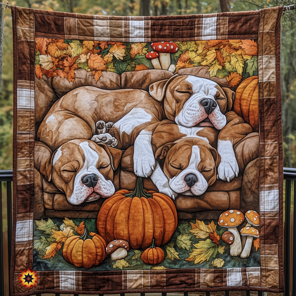 Sleeping Pitbull WU1312019CL Quilt