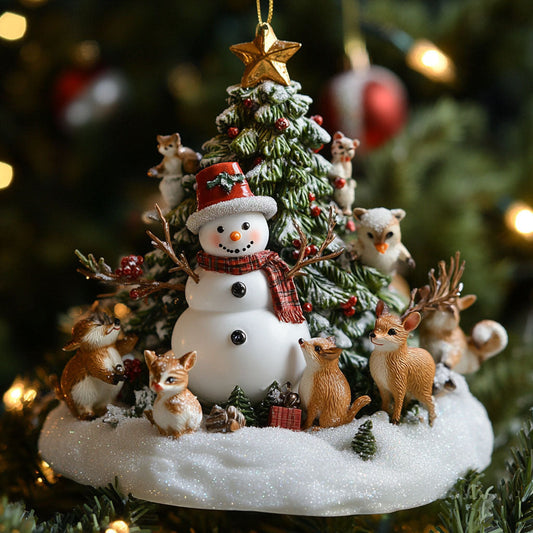 Snowman Friends WJ2411092CL Christmas Ornament