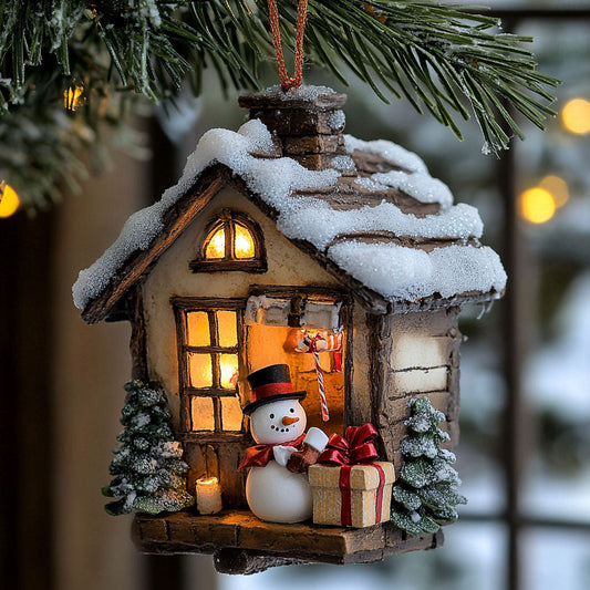 Snowman Gift WJ2411093CL Christmas Ornament