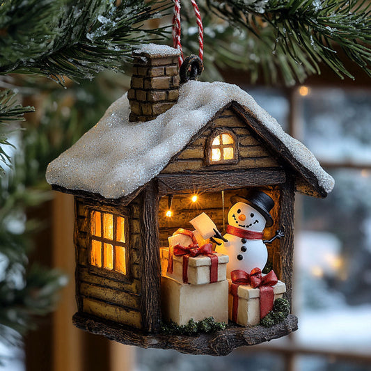 Snowman Secret Space WJ2411097CL Christmas Ornament