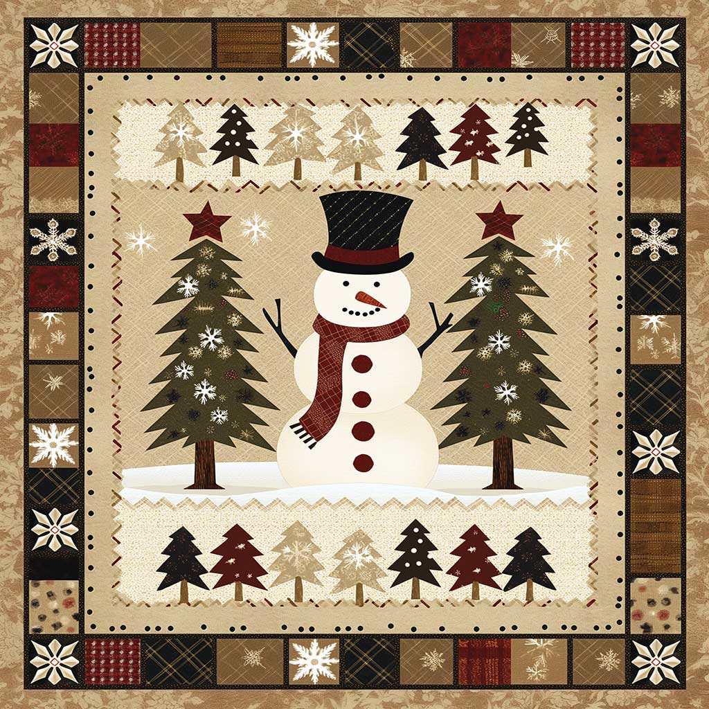 Snowman WJ1607020CL Quilt