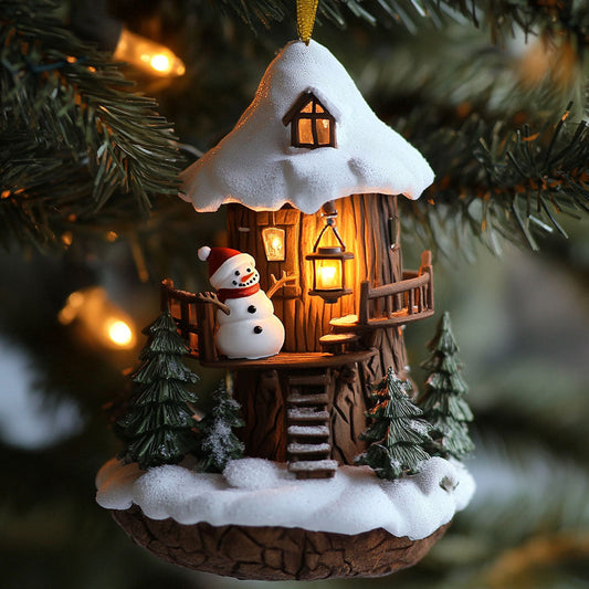 Snowman's House WJ2411099CL Christmas Ornament