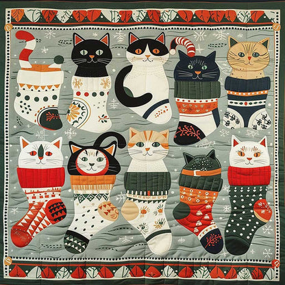 Sock Cats WM2907002CL Quilt