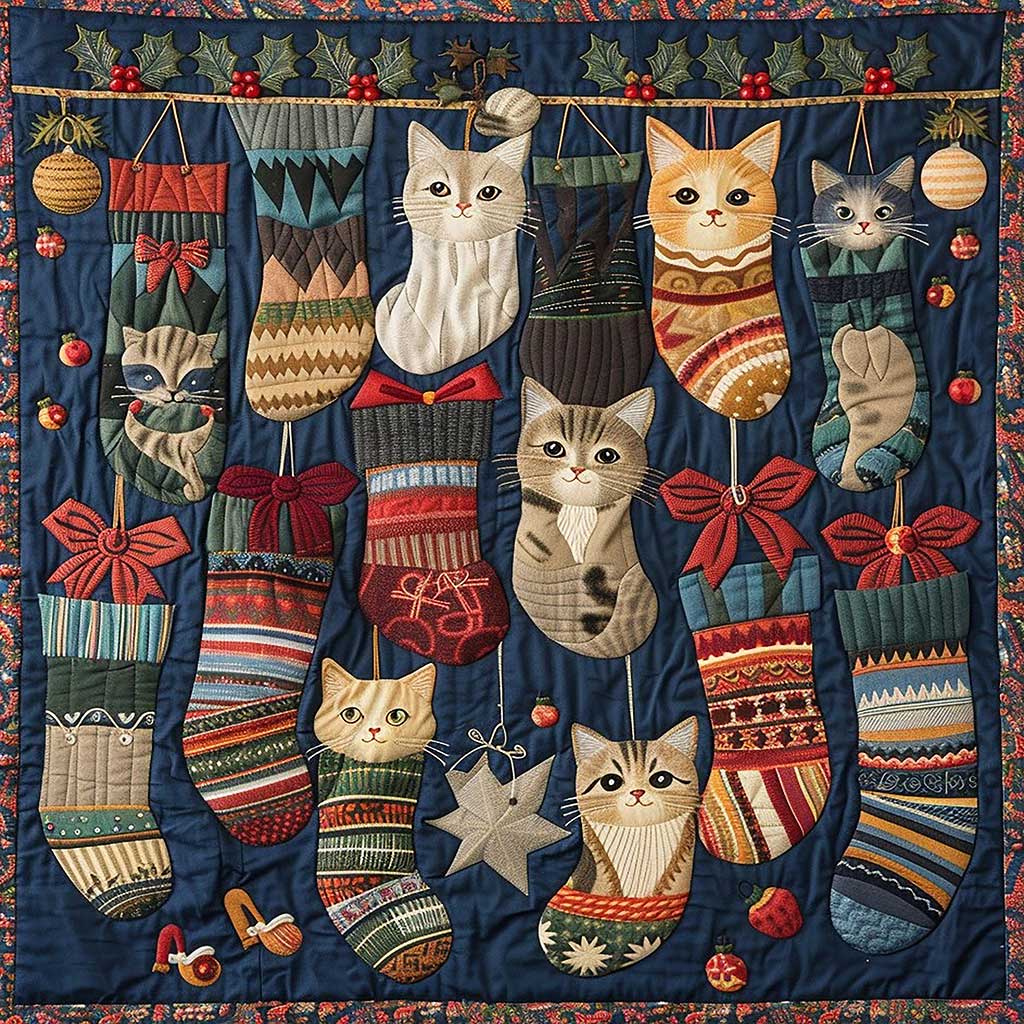 Sock Cats WM2907003CL Quilt