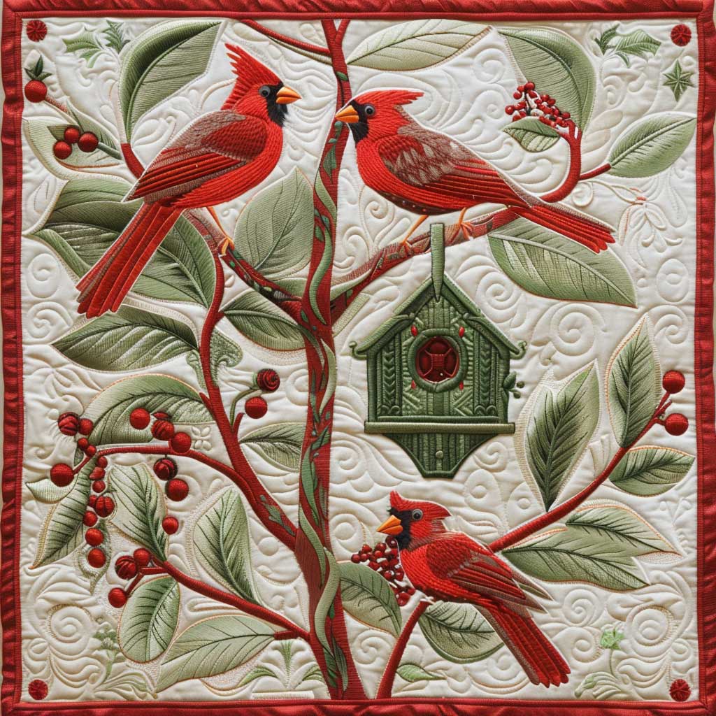 Splendid Cardinals XR1008039CL Quilt