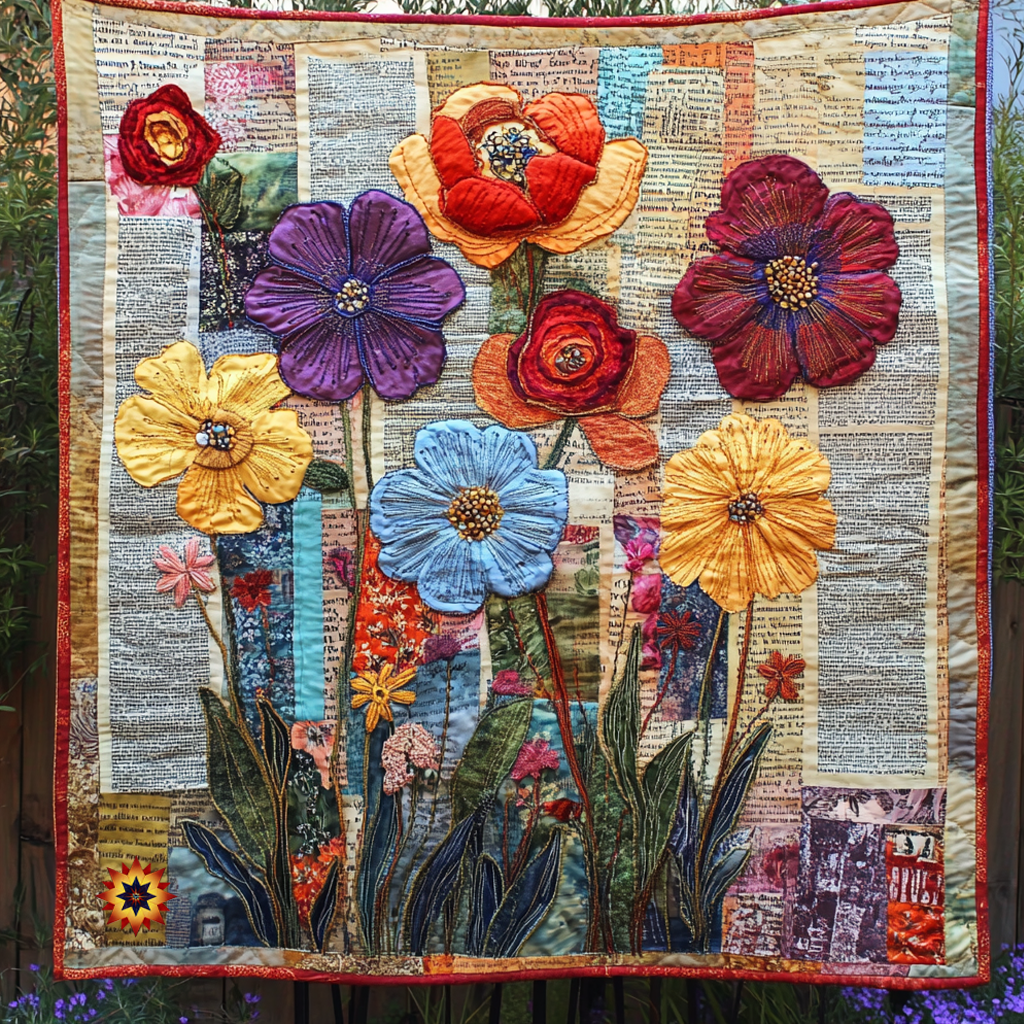 Spring Flower WU1612013CL Quilt