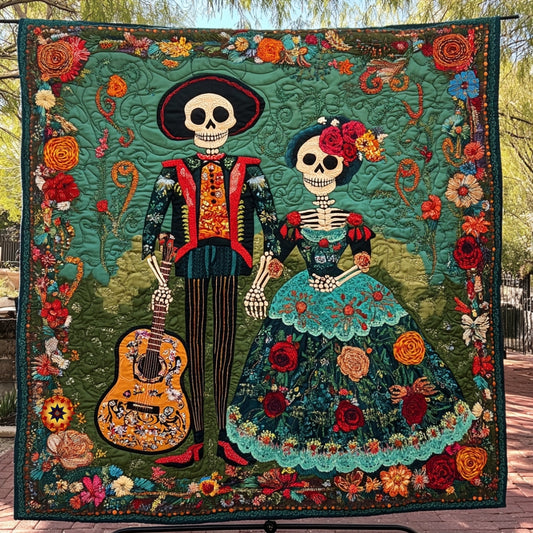 Sugar Skull Day Of The Dead WU1712019CL Quilt