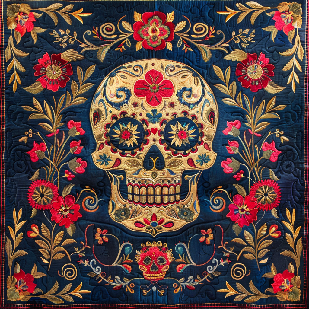 Sugar Skull WJ1006017CL Quilt