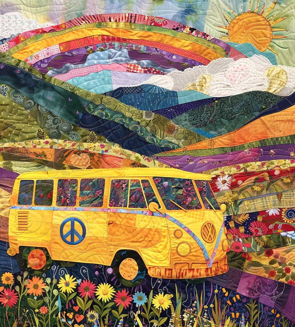 Sun Hippie Van XR1908057CL Quilt