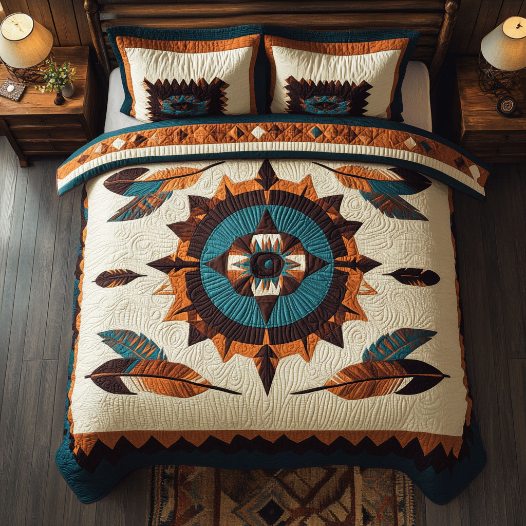 Sunburst Feather YR0102071CL Duvet Cover Set