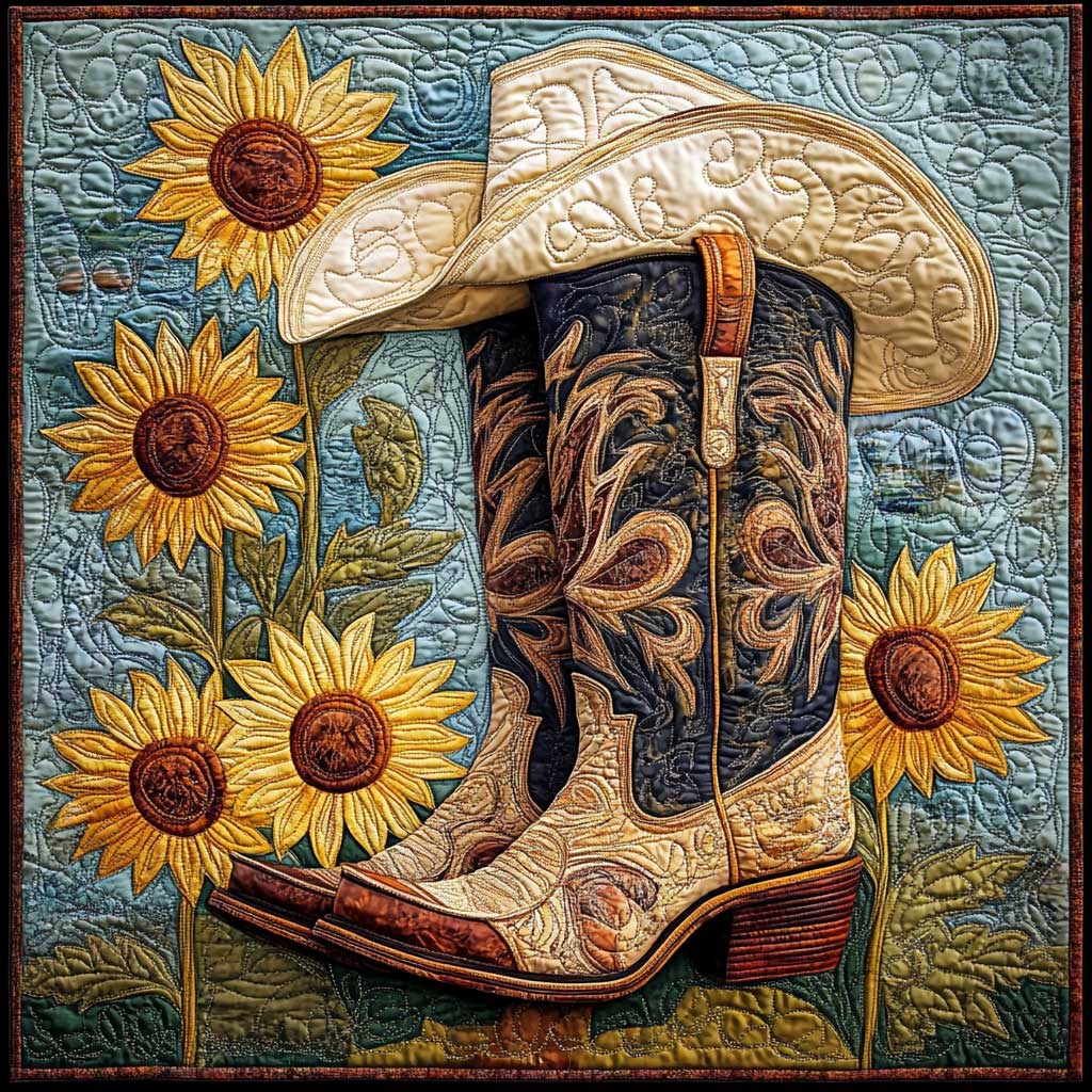 Sunflower Cowboy Hat XR1309021CL Quilt