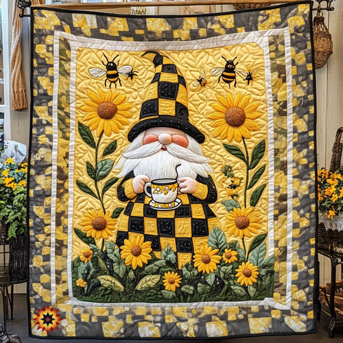 Sunflower Gnome WU0912029CL Quilt