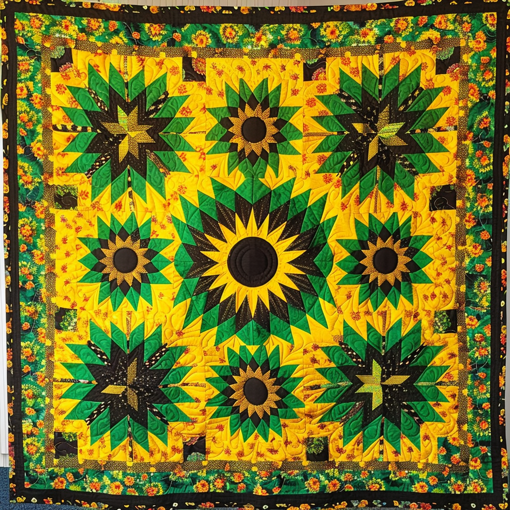 Sunflower Native XR1706009CL Quilt