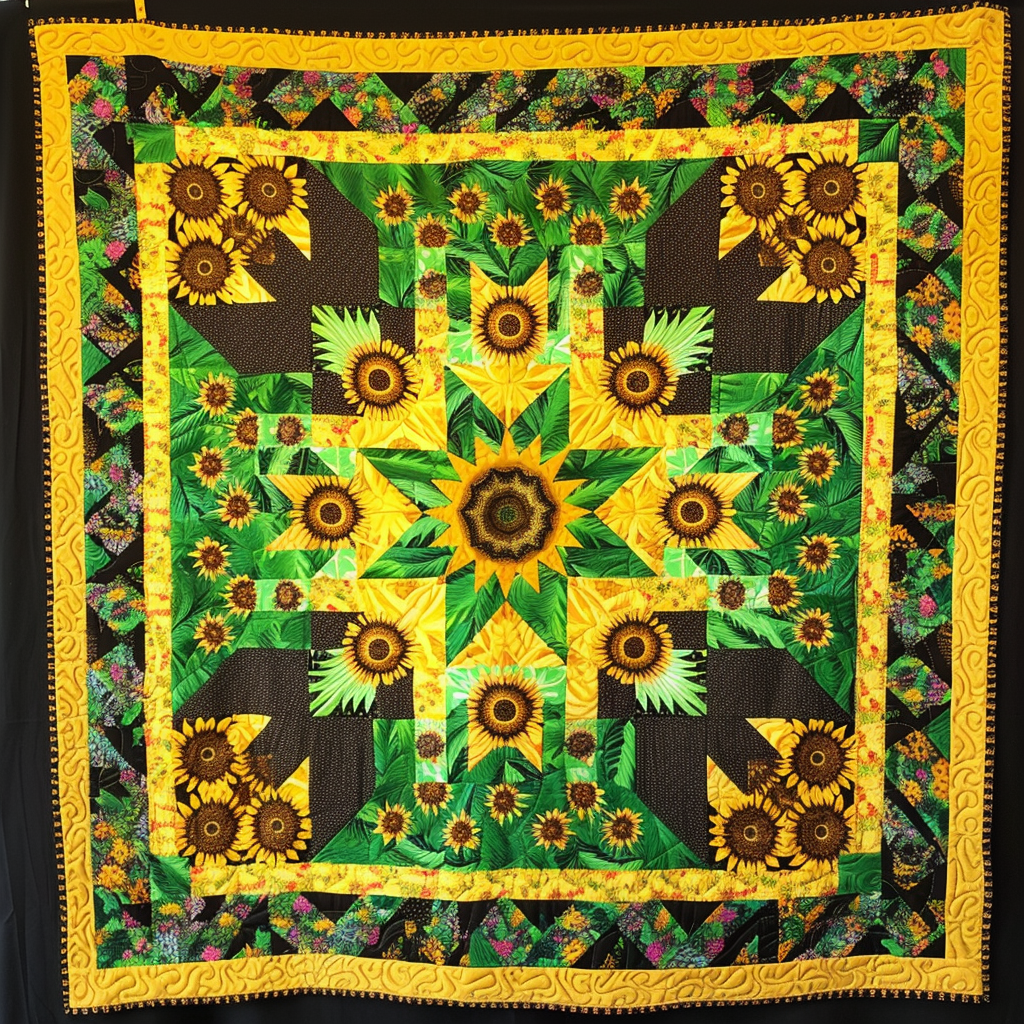 Sunflower Native XR1706010CL Quilt