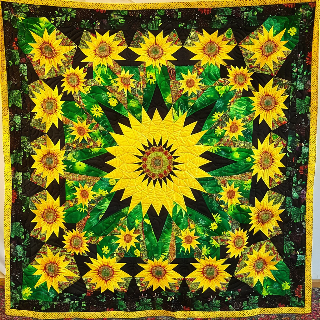 Sunflower Native XR1706011CL Quilt