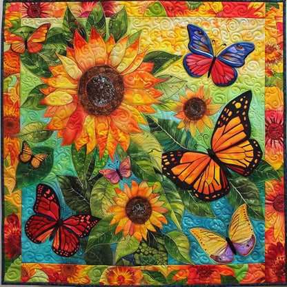 Sunflower With Buffterfly WO2507007CL Quilt