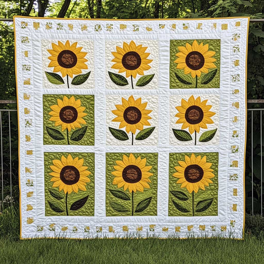 Sunflowers XR0608015CL Quilt