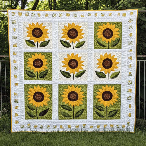 Sunflowers XR0608015CL Quilt