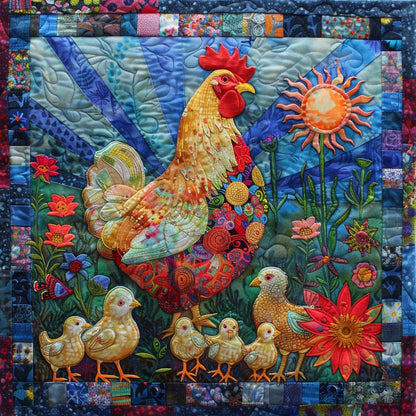 Sunlit Garden Hen XR2407033CL Quilt