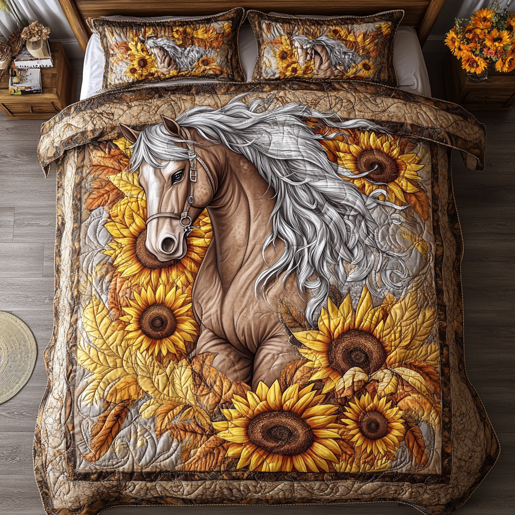 Sunlit Stallion YR2201042CL Duvet Cover Set