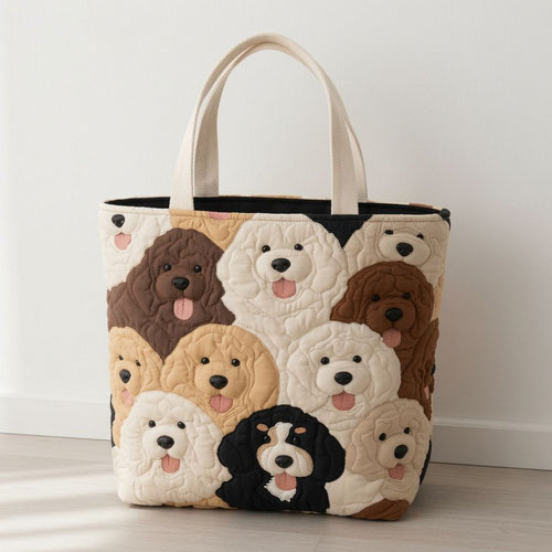 Goldendoodle WJ0303005CL Quilted Tote Bag