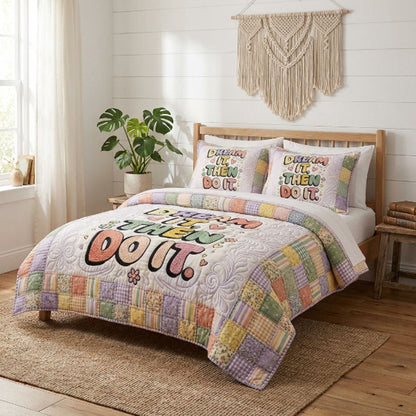 Dream It Then Do It Pastel Patchwork WN0304003CL Duvet Cover Set