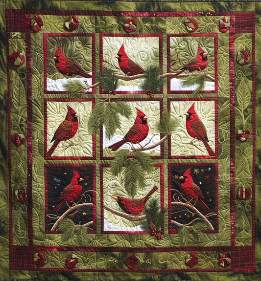 Red Cardinal WJ0406016CL Quilt