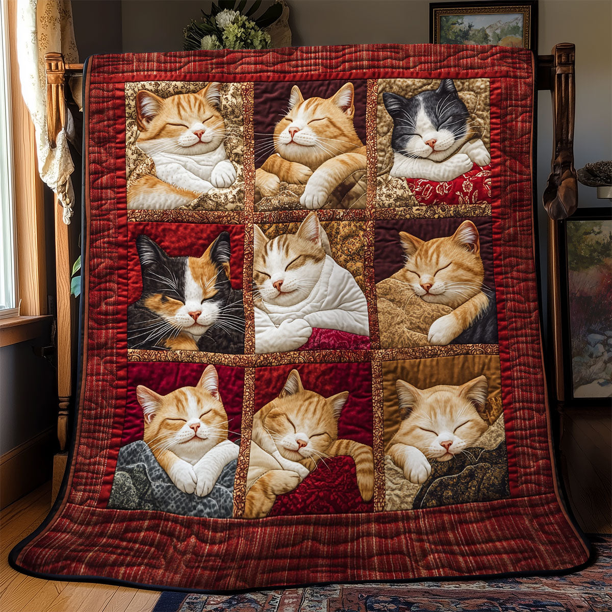 The Sleepy Kittens YR0802033CL Quilt