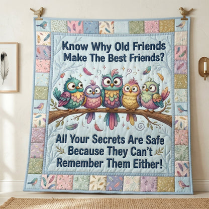 Funny Old Friends Owl WN0604012CL Quilt