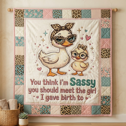 Sassy Mama Duck WN0604018CL Quilt