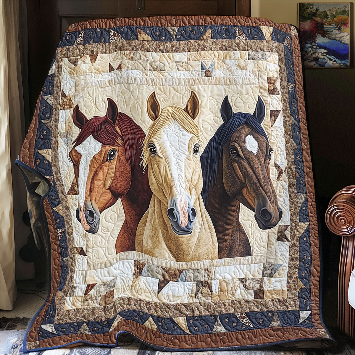 Three Stallions YR2801033CL Quilt