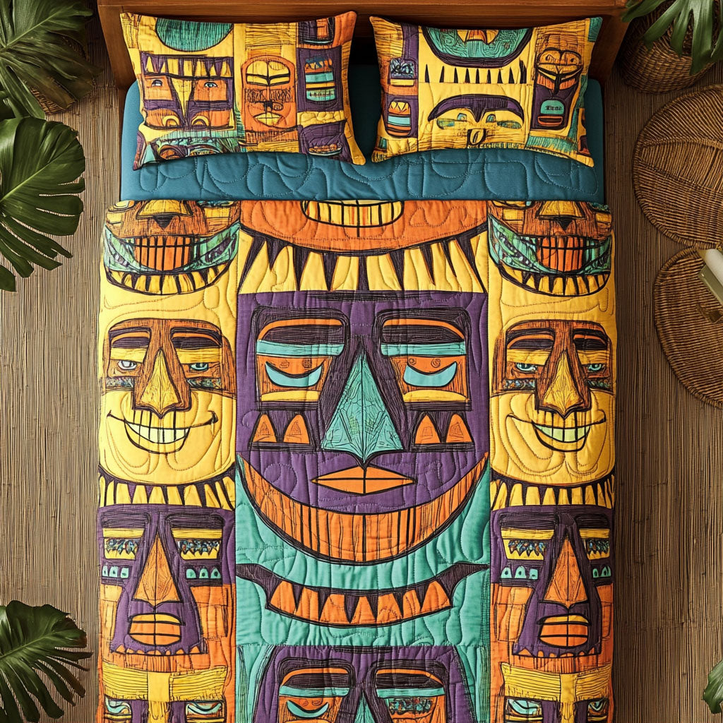 Tiki Face WU2802073CL Duvet Cover Set