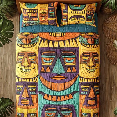 Tiki Face WU2802073CL Duvet Cover Set