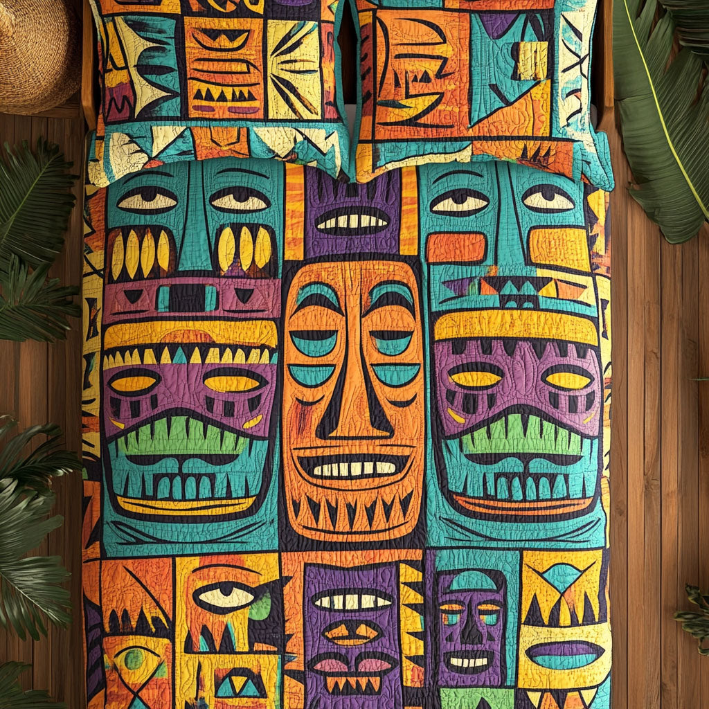Tiki Face WU2802083CL Duvet Cover Set