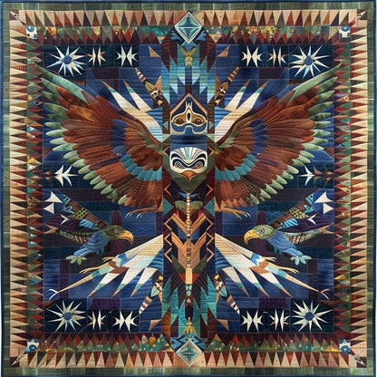 Totem Pole Native XR1706015CL Quilt