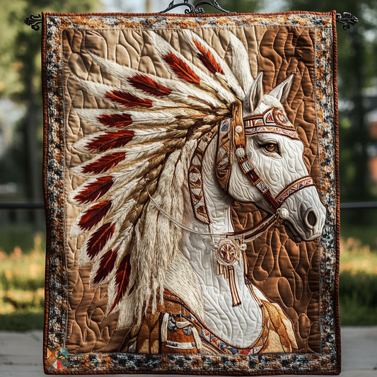 Tribal Horse WU1312007CL Quilt