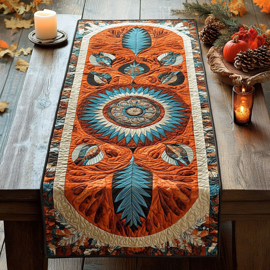 Mandala Wonderland Quilted Table Runner NCU0PTT630