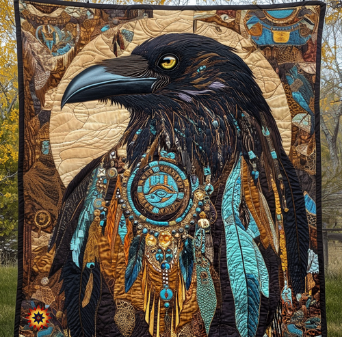 Tribal Raven WU1312009CL Quilt
