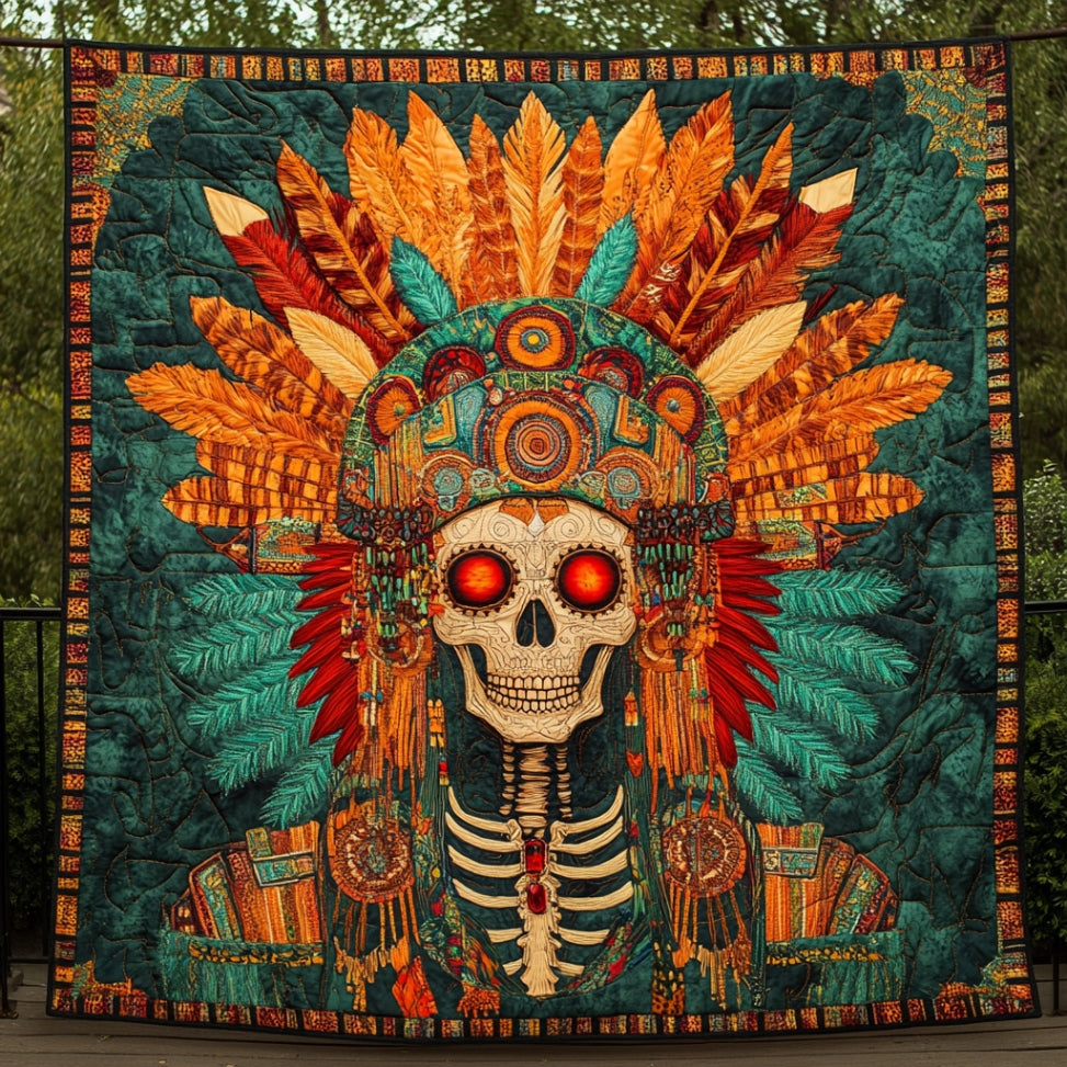 Tribal Skull WU2612128CL Quilt