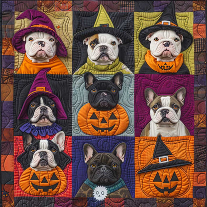 Trick French Bulldogs XR1908048CL Quilt